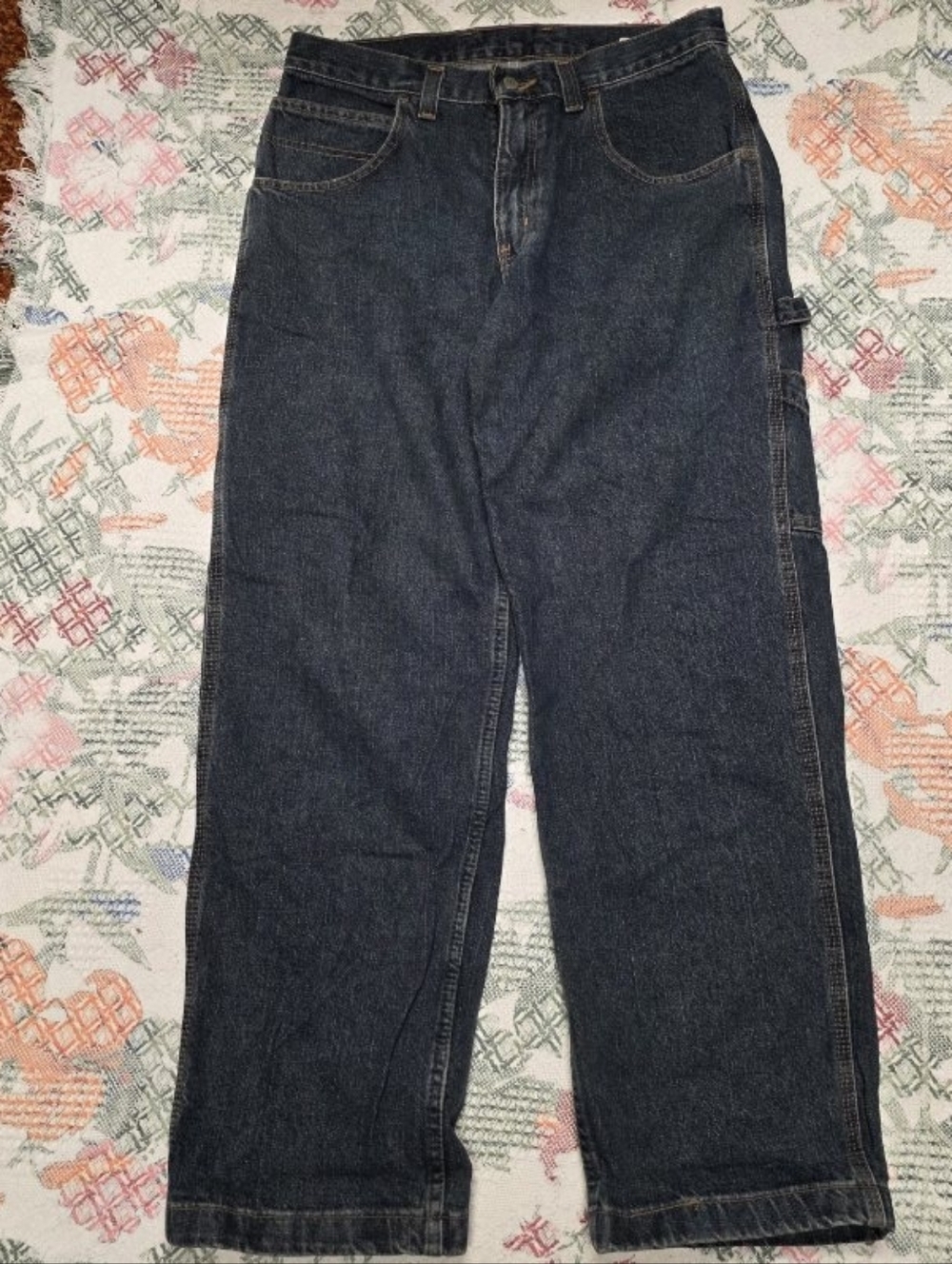 Faded Glory Men's Relaxed Dark Blue Denim Jeans